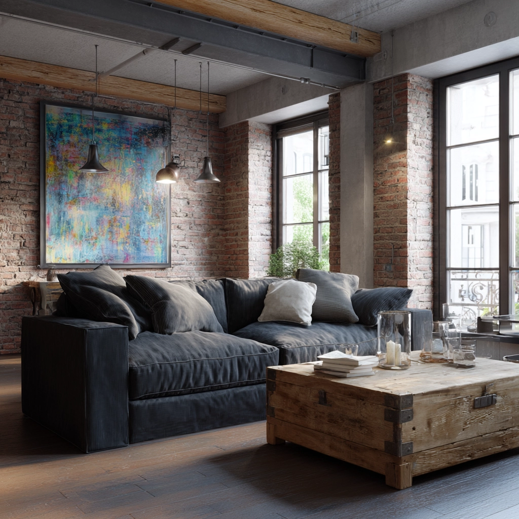charcoal sofa living room 28