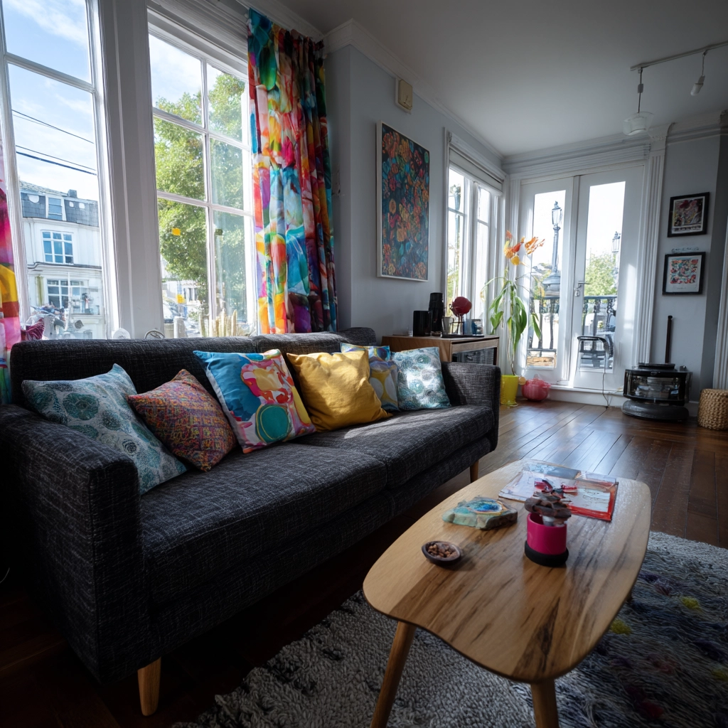 charcoal sofa living room 44