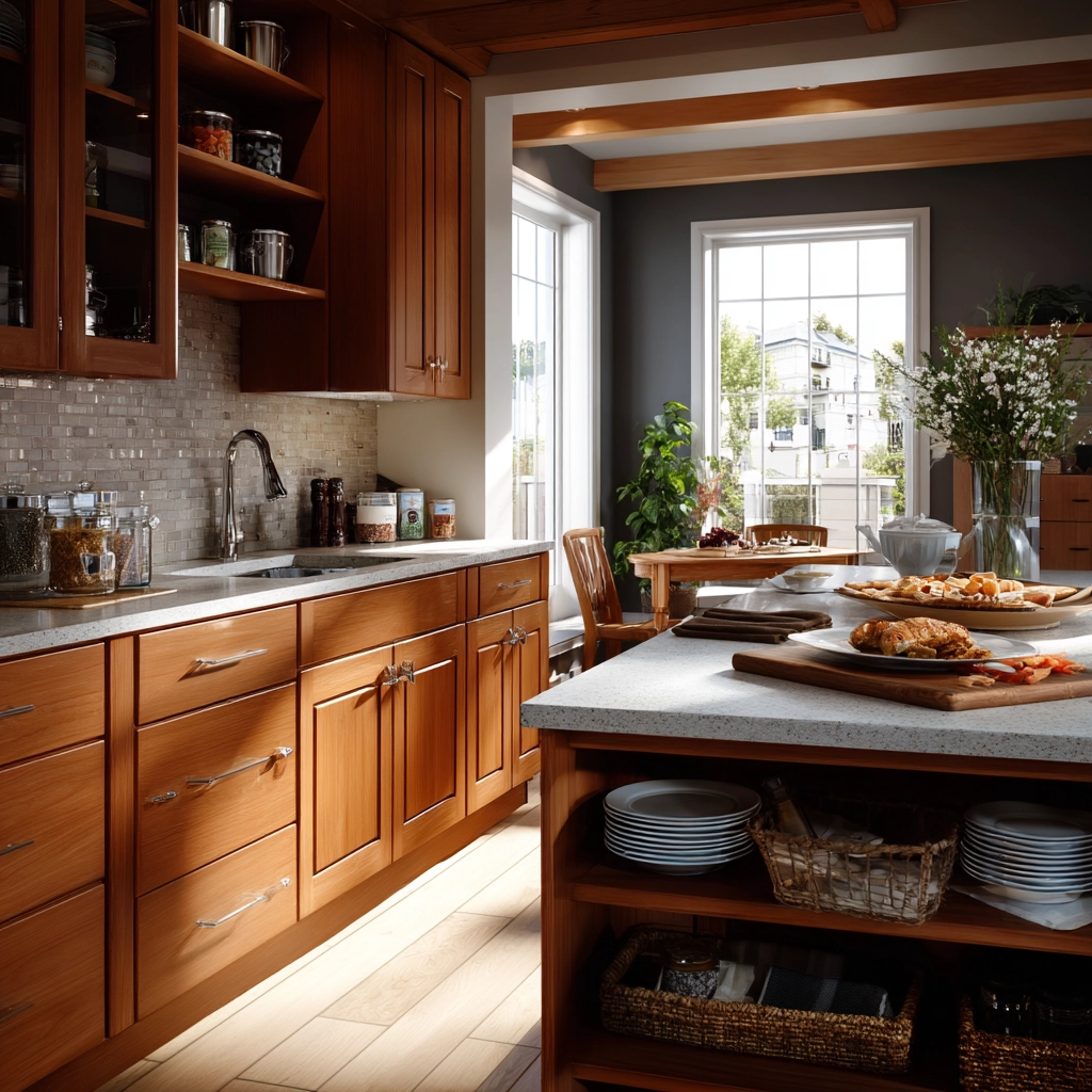 cherry kitchen cabinets 47