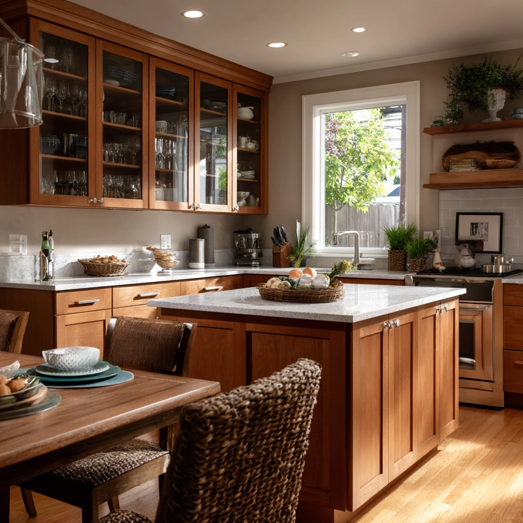 cherry kitchen cabinets 48