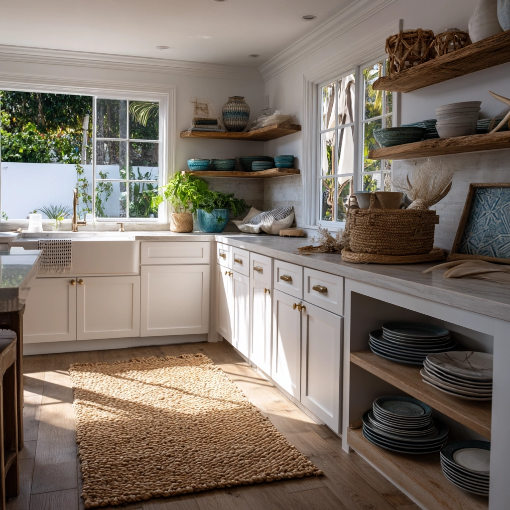 coastal boho kitchen 11