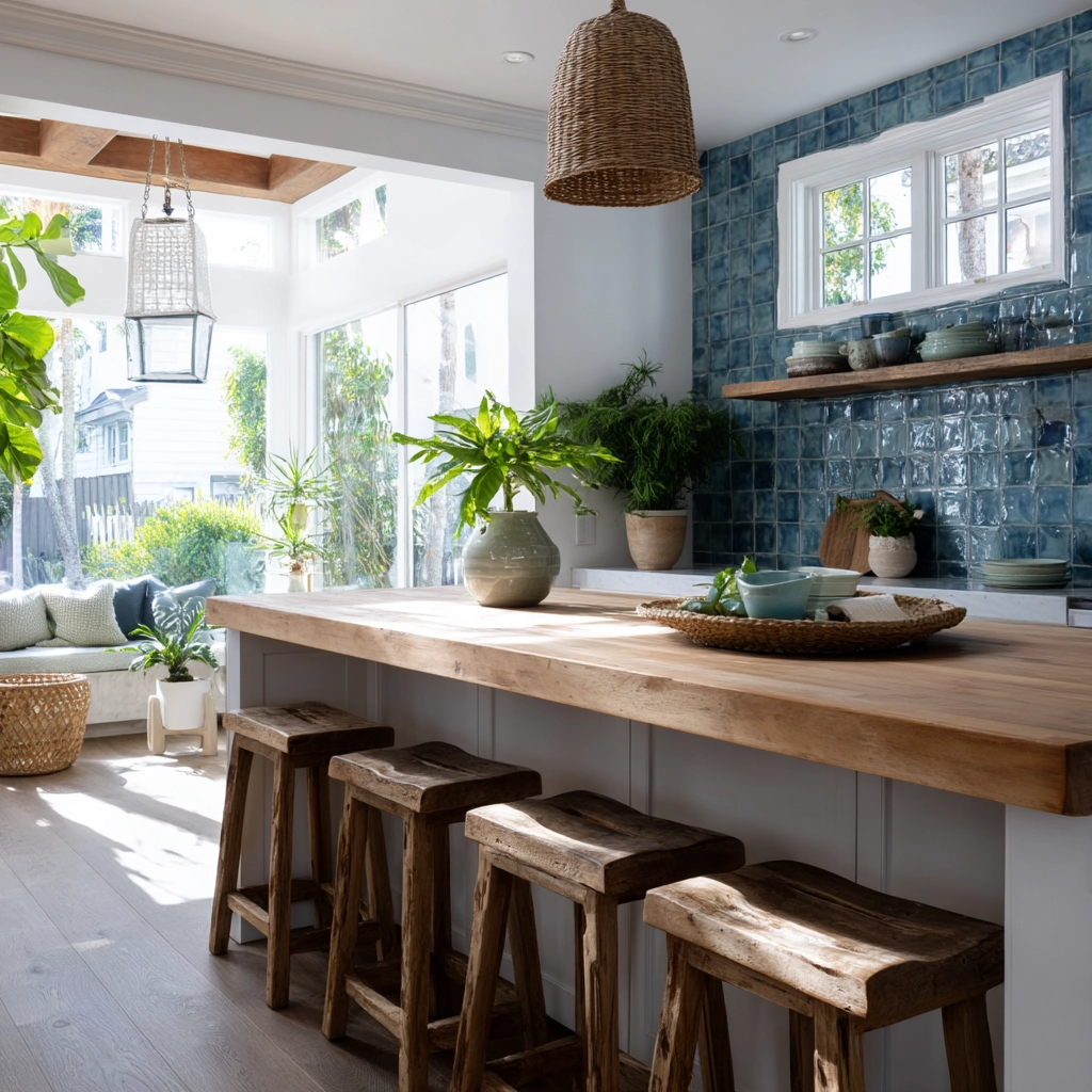 coastal boho kitchen 21