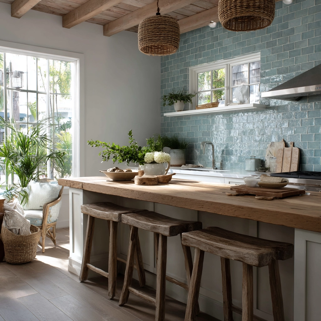 coastal boho kitchen 22