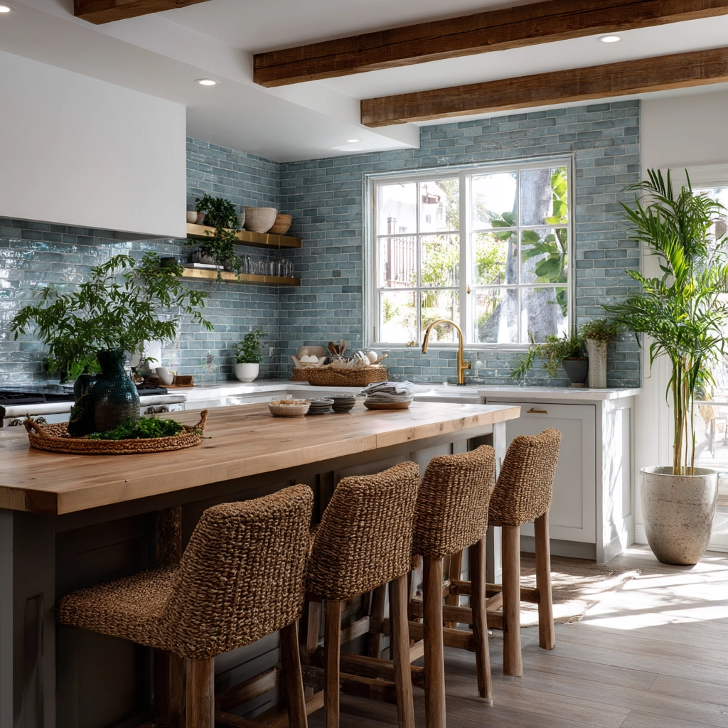 coastal boho kitchen 23