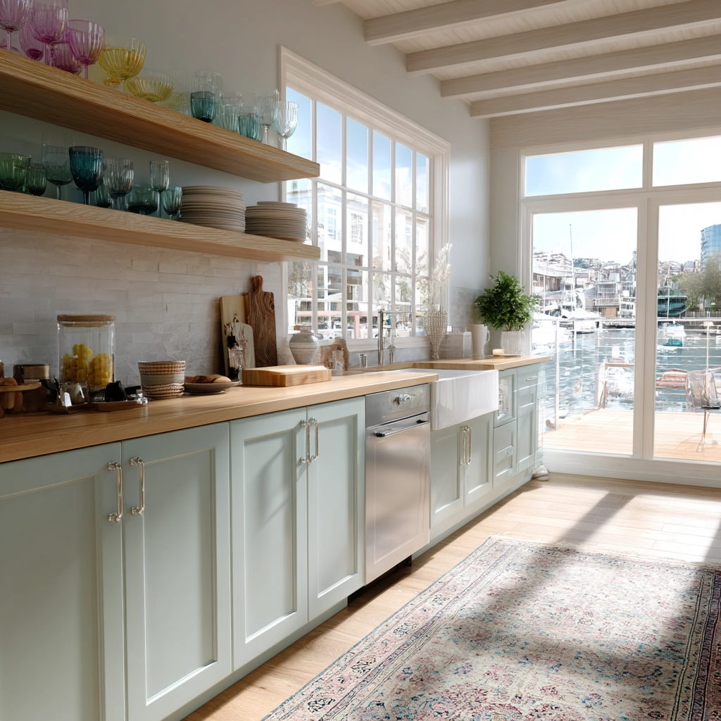 coastal boho kitchen 32