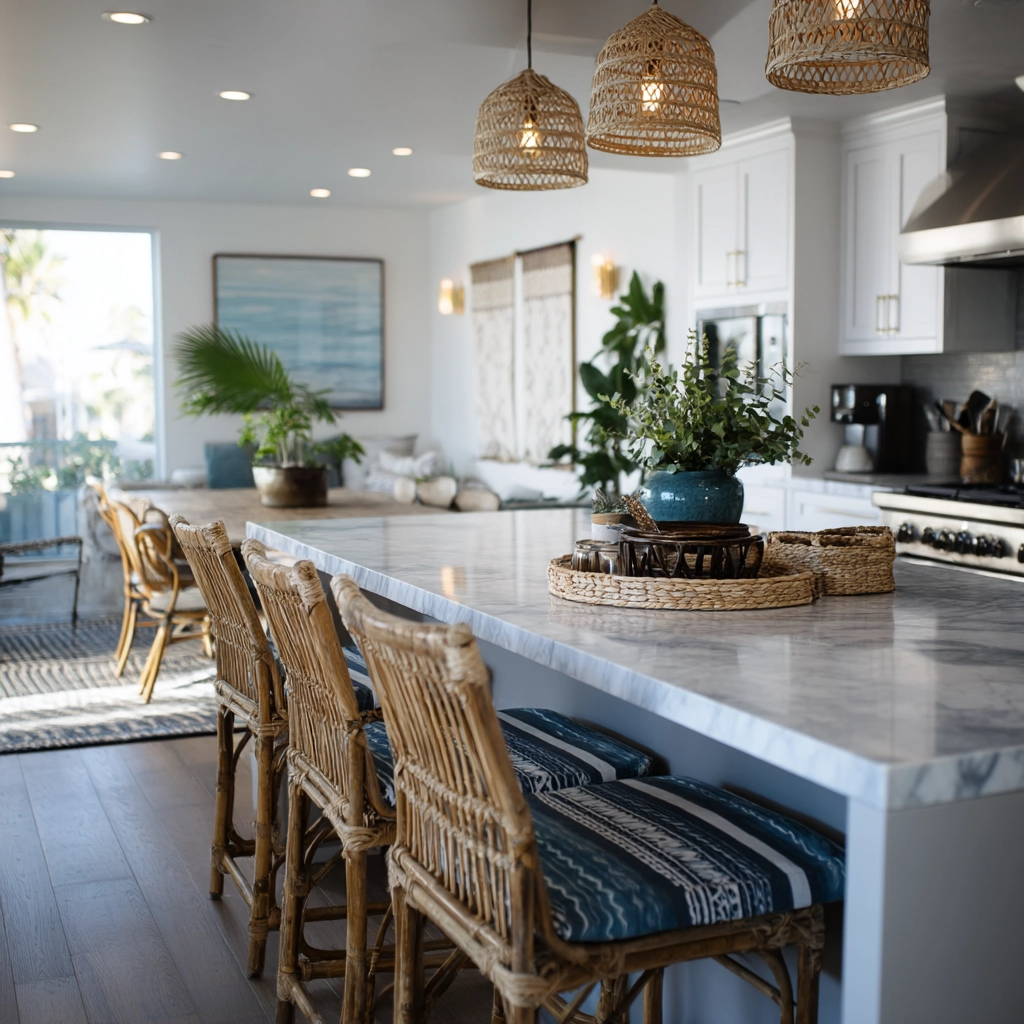 coastal boho kitchen 33
