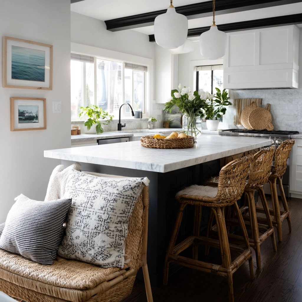 coastal boho kitchen 34