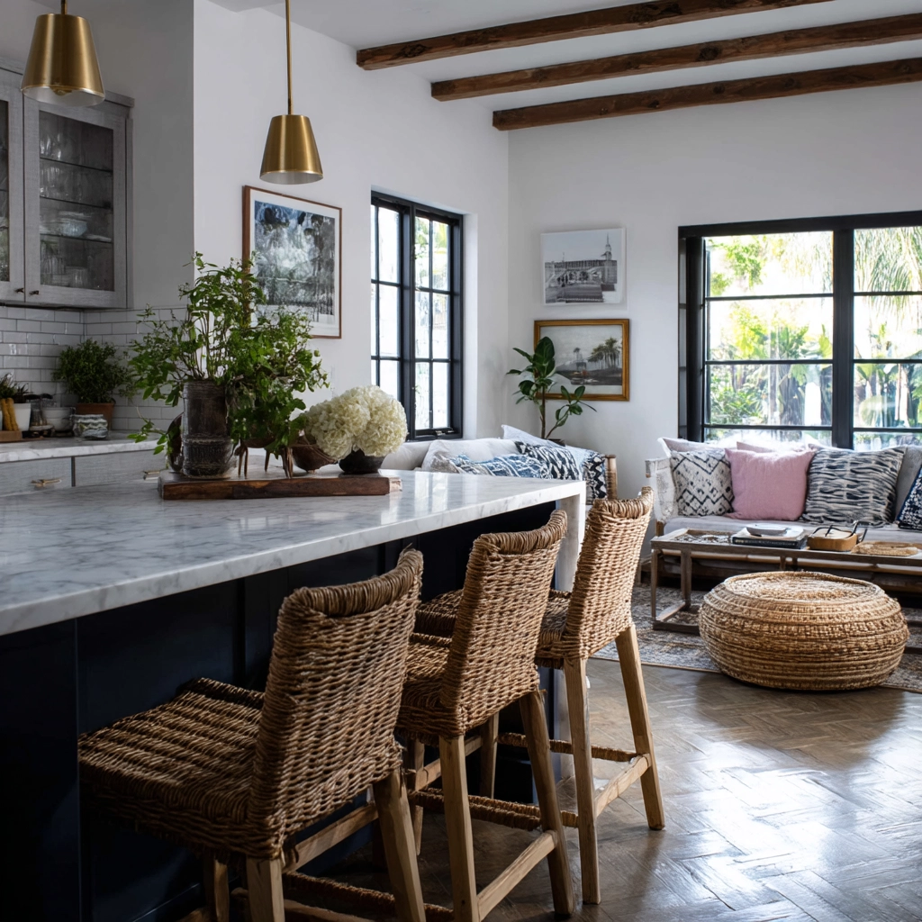 coastal boho kitchen 35