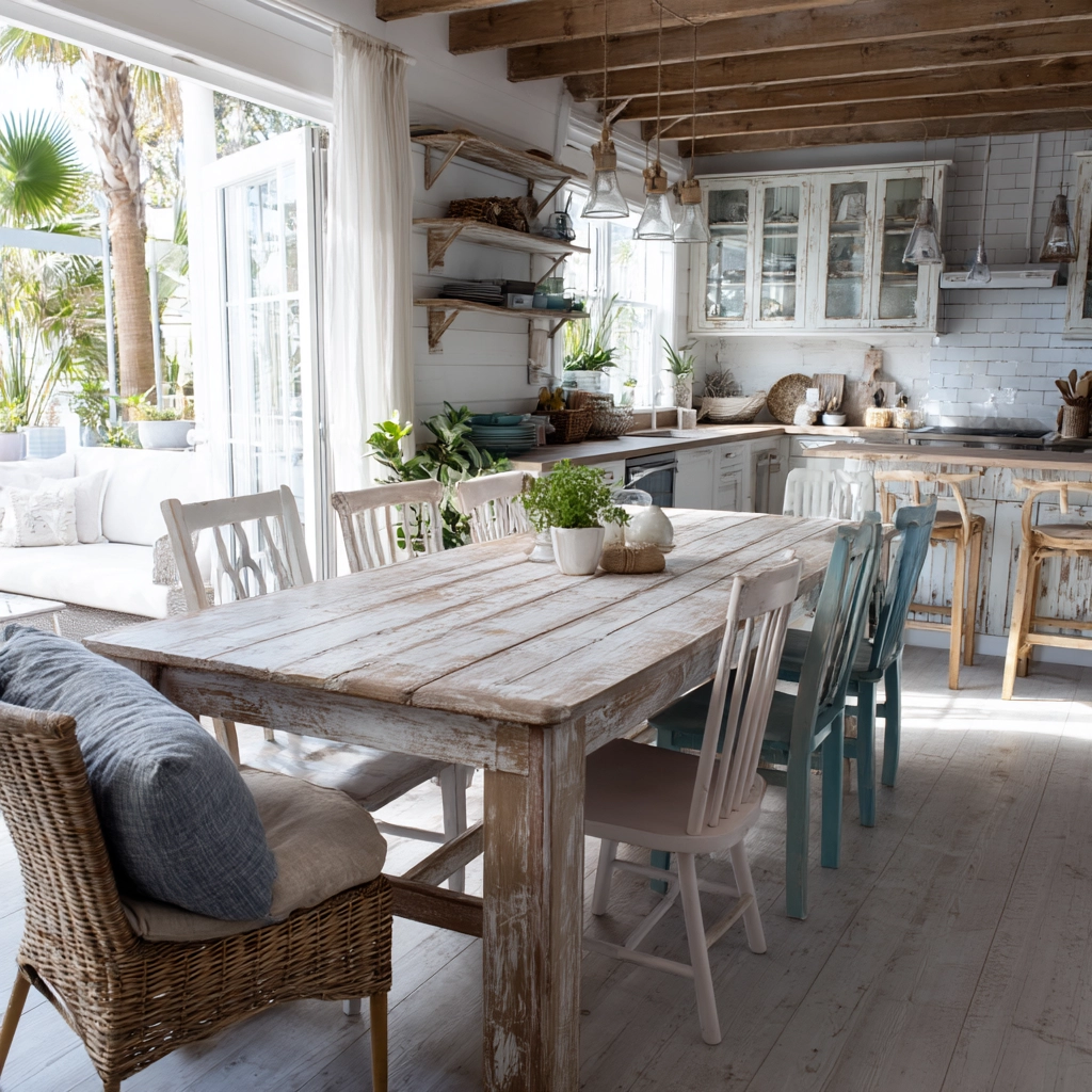 coastal boho kitchen 37
