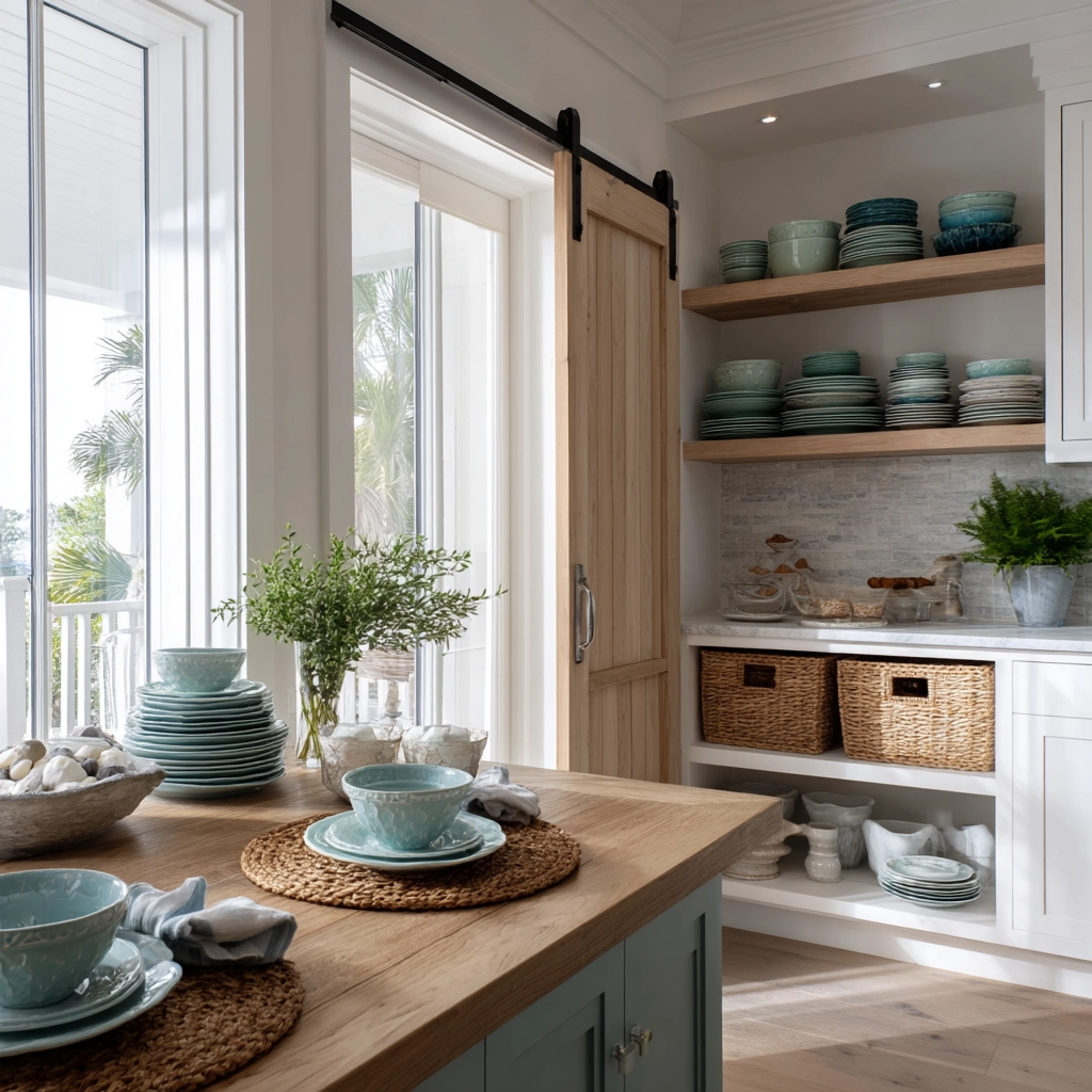 coastal boho kitchen 44
