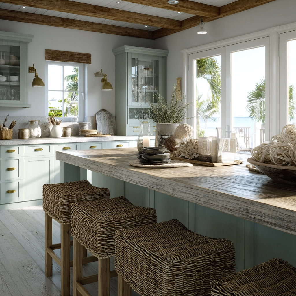 coastal boho kitchen 45