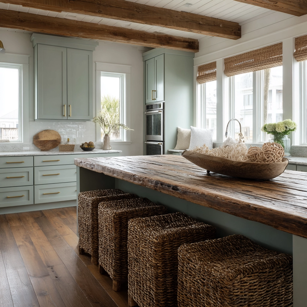 coastal boho kitchen 48