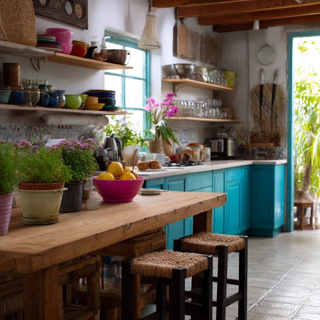 coastal boho kitchen 54