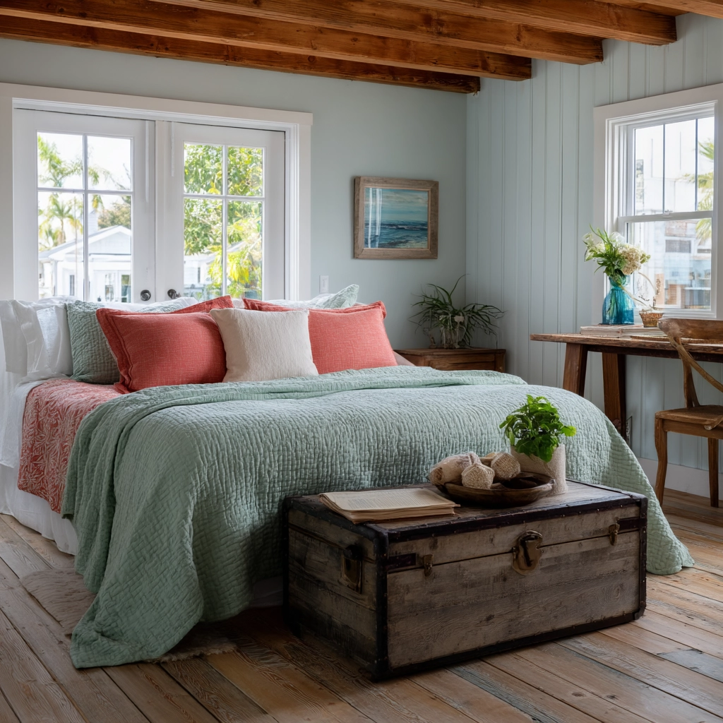 coastal farmhouse bedroom 13