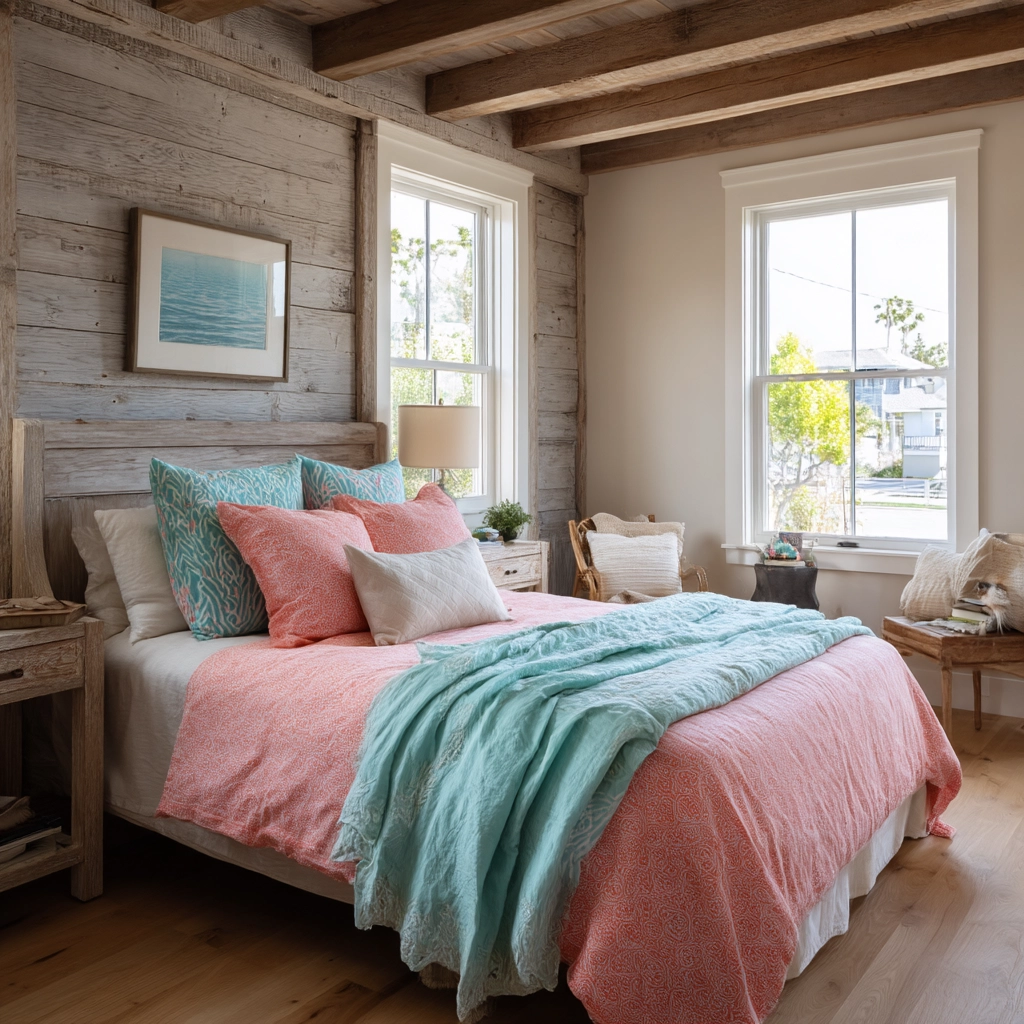 coastal farmhouse bedroom 35