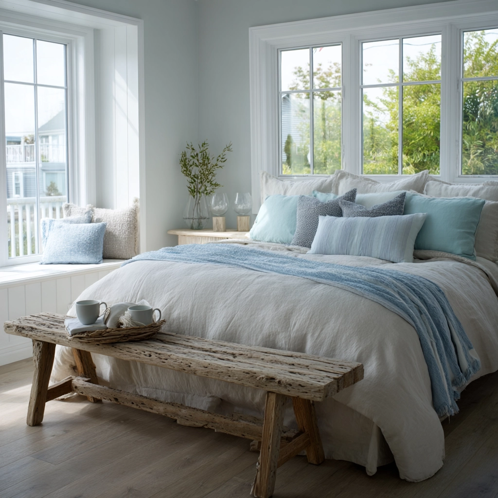 coastal farmhouse bedroom 37