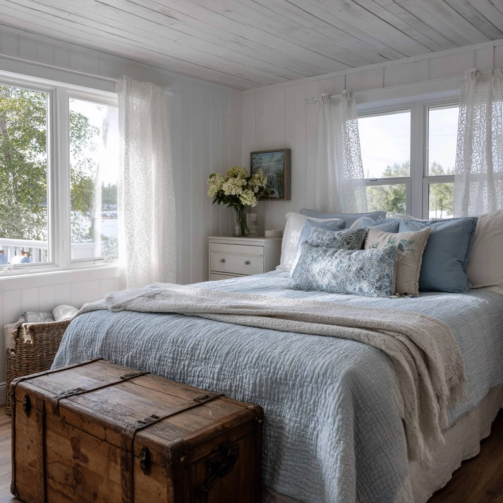 coastal farmhouse bedroom 42