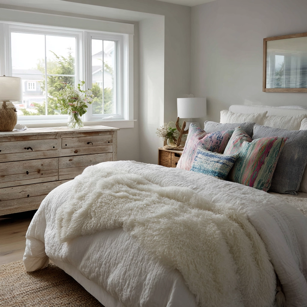 coastal farmhouse bedroom 45