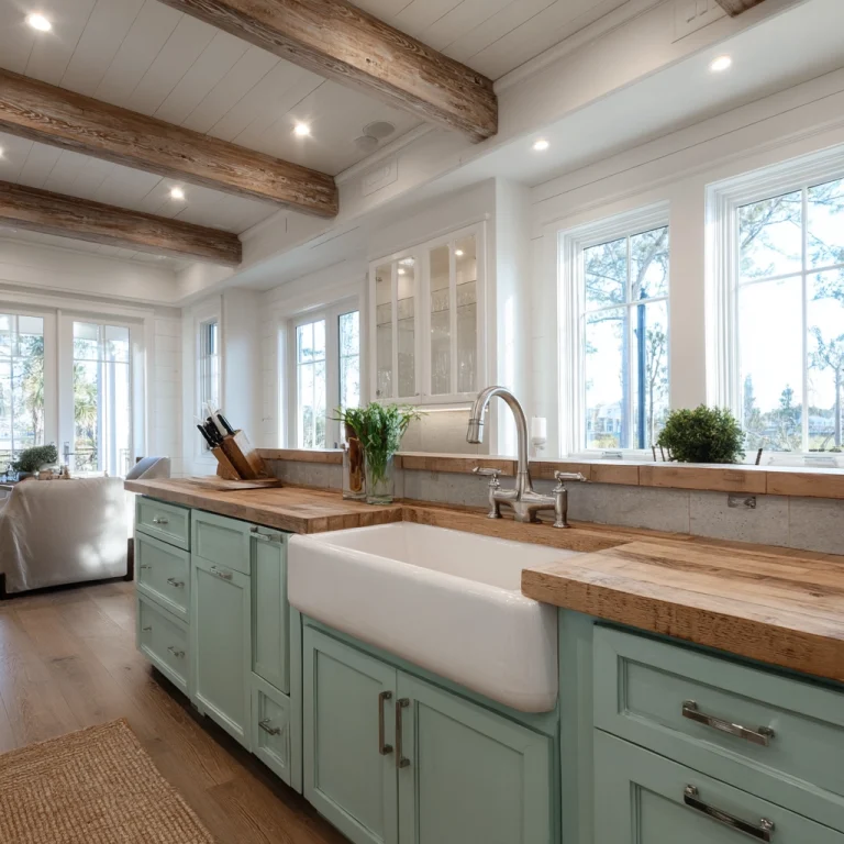 coastal farmhouse kitchen 1