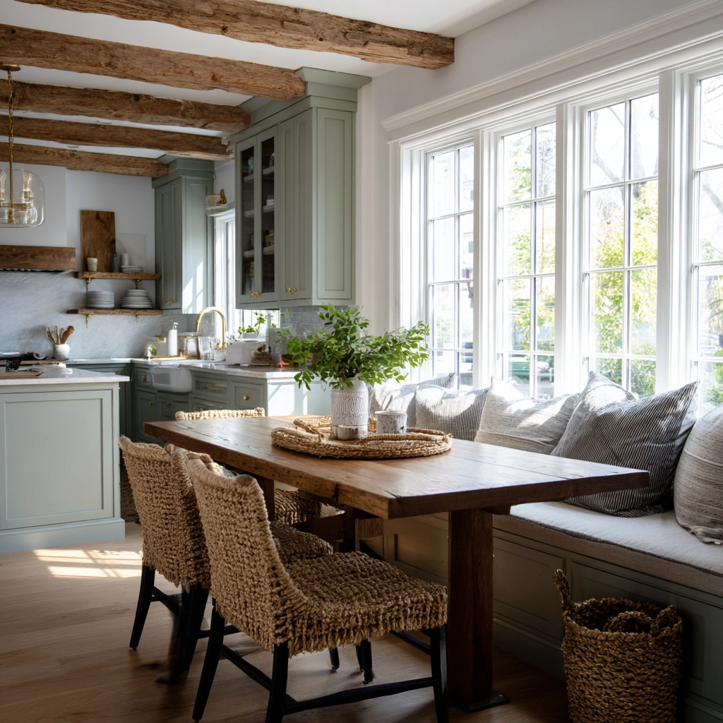 coastal farmhouse kitchen 34