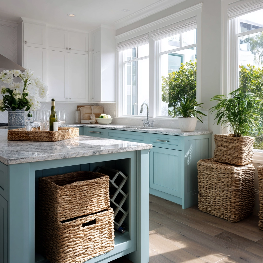 coastal farmhouse kitchen 37