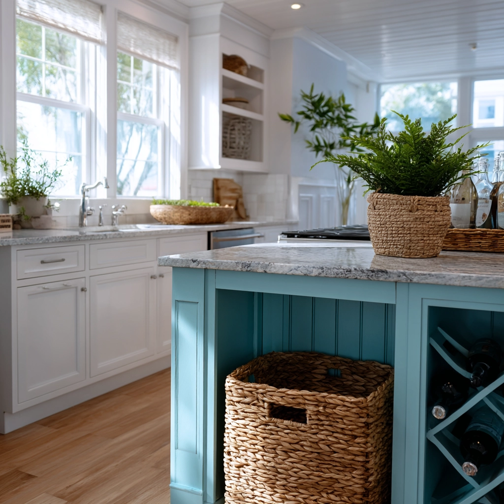 coastal farmhouse kitchen 39