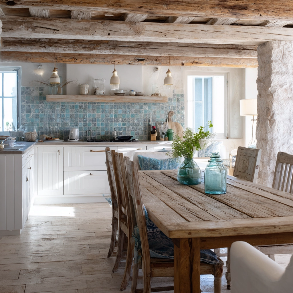 coastal farmhouse kitchen 41