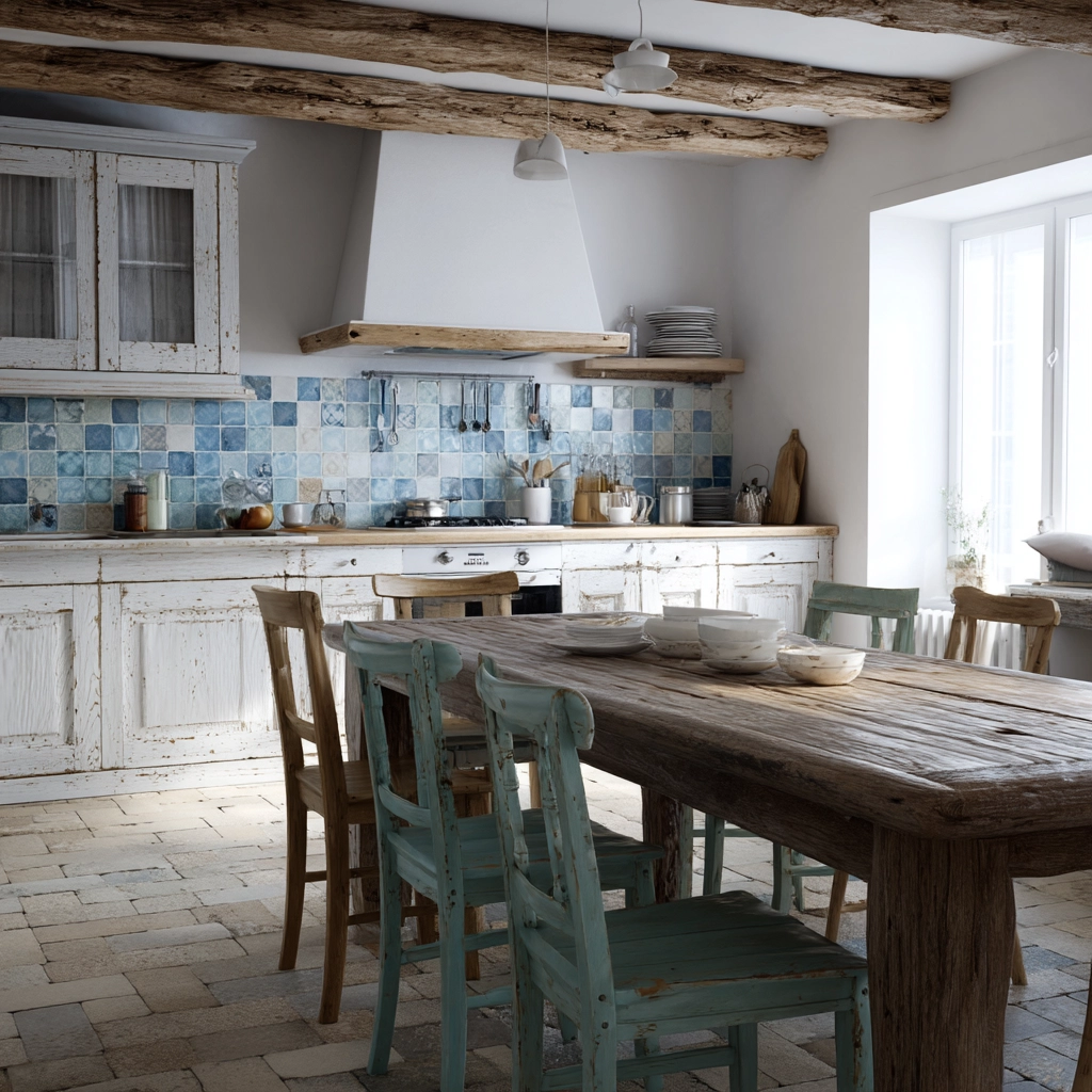 coastal farmhouse kitchen 43