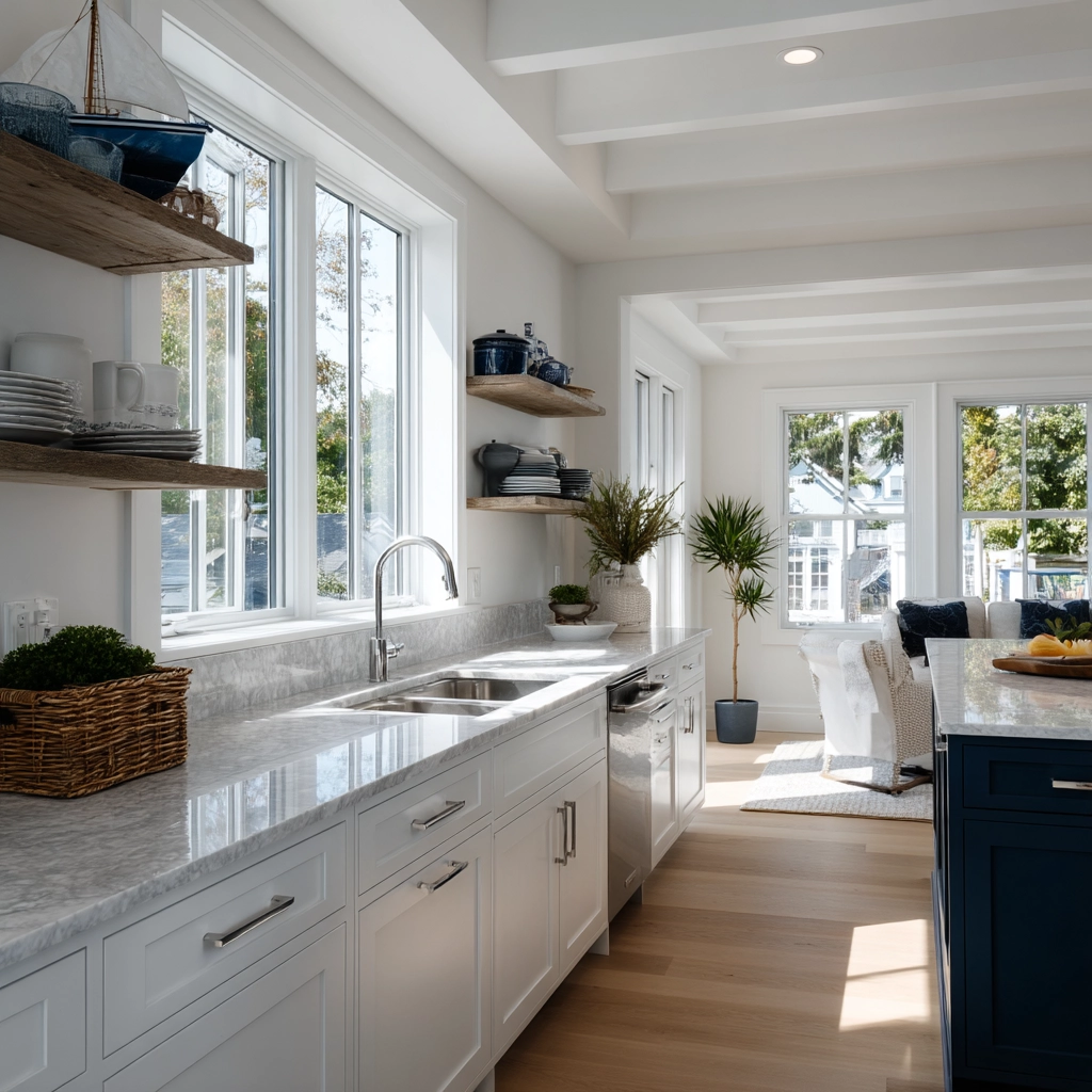 coastal farmhouse kitchen 47