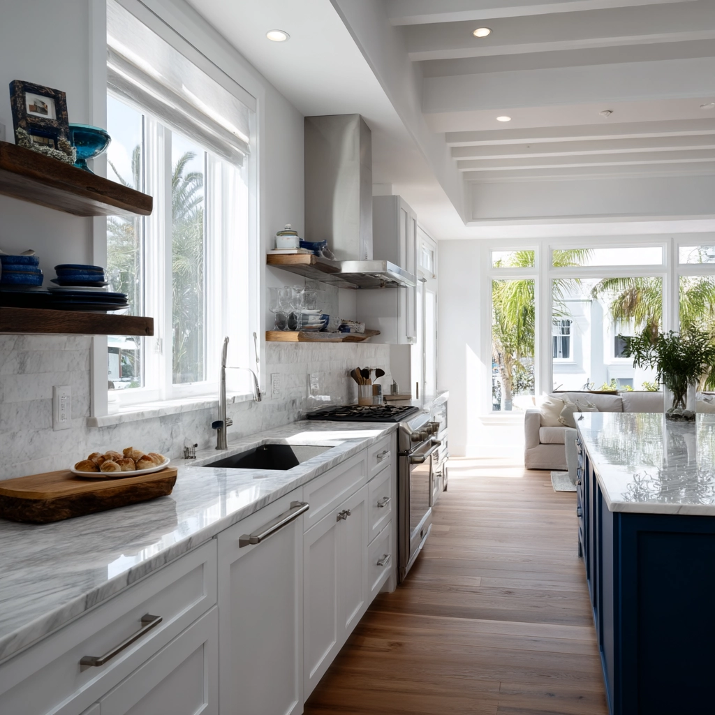 coastal farmhouse kitchen 48