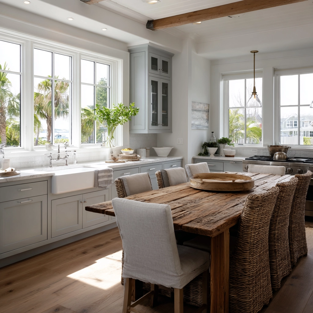 coastal farmhouse kitchen 49
