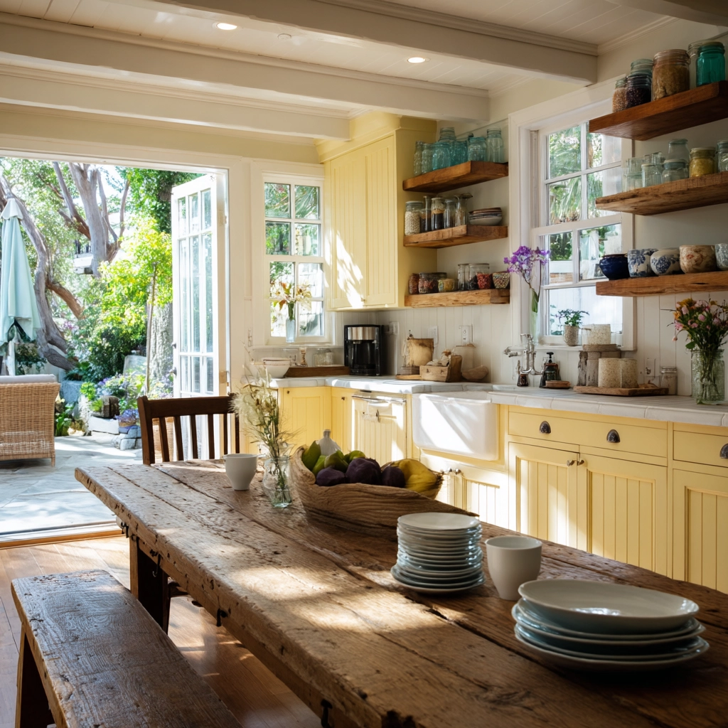 coastal farmhouse kitchen 53