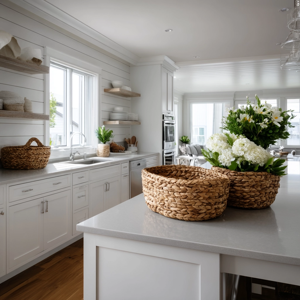 coastal farmhouse kitchen 59