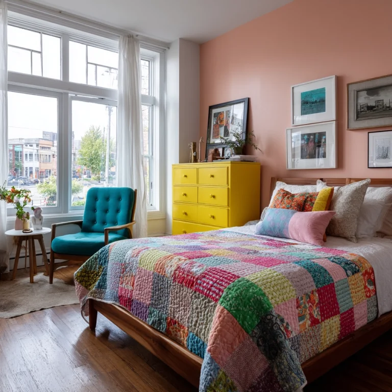 colorful eclectic bedroom 1