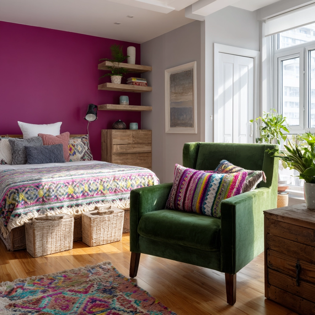colorful eclectic bedroom 10