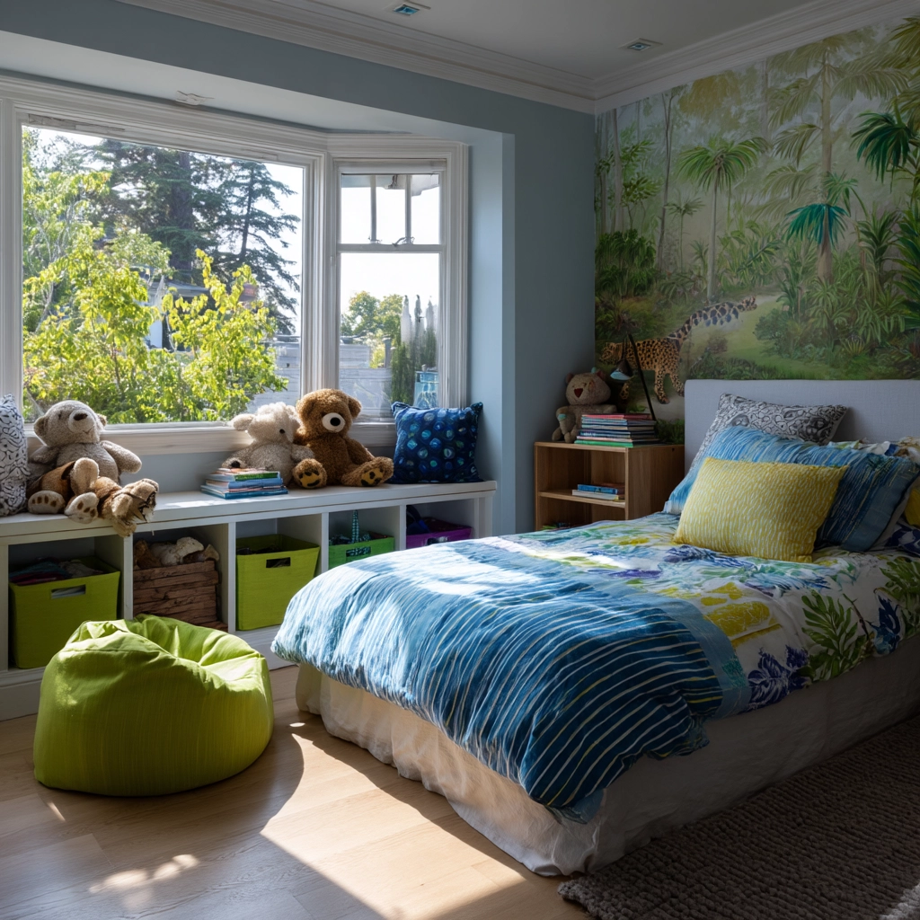 colorful eclectic bedroom 13