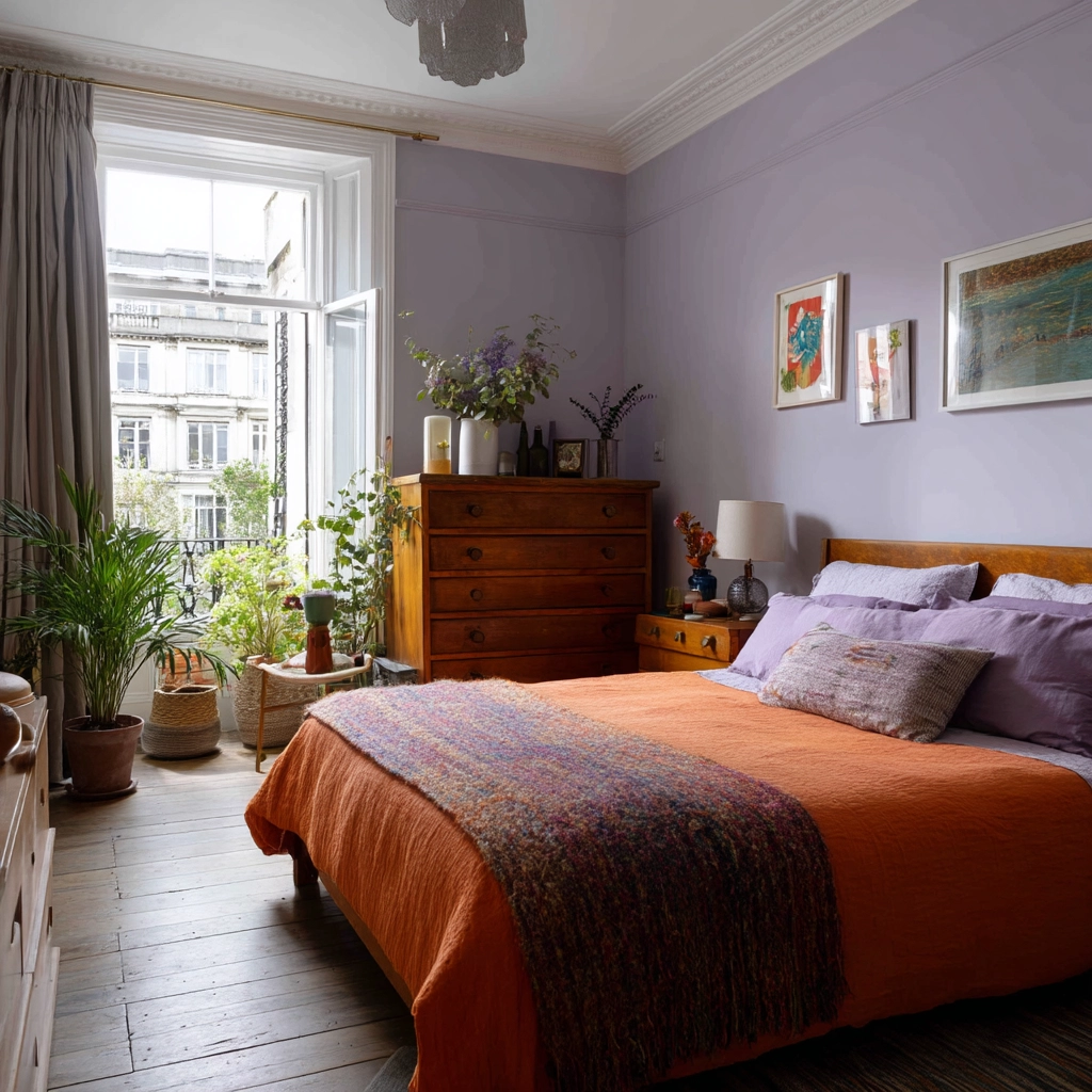 colorful eclectic bedroom 18