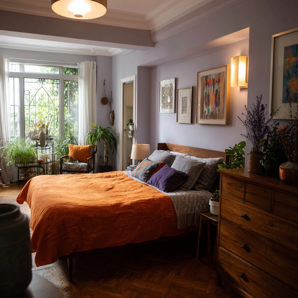 colorful eclectic bedroom 19