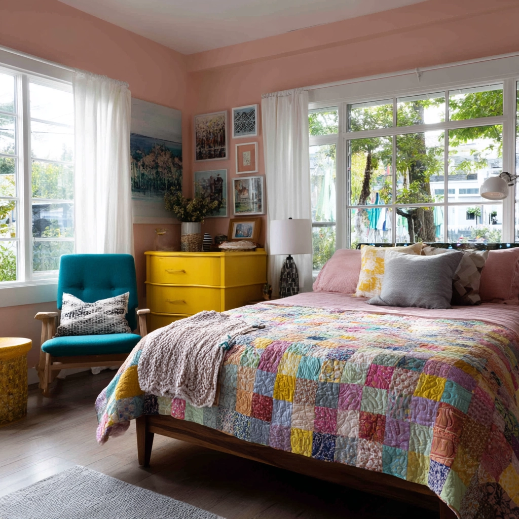 colorful eclectic bedroom 2