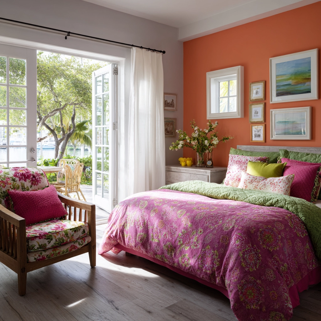 colorful eclectic bedroom 29