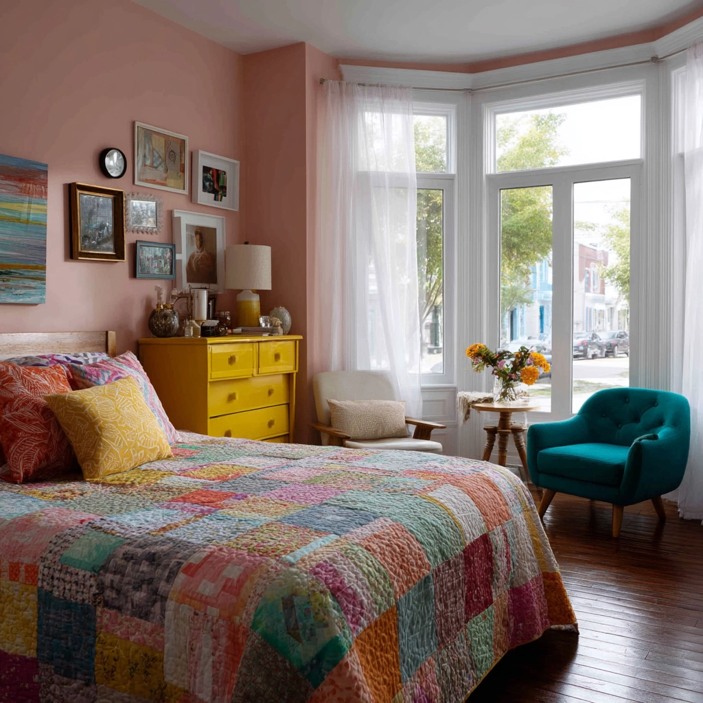 colorful eclectic bedroom 3