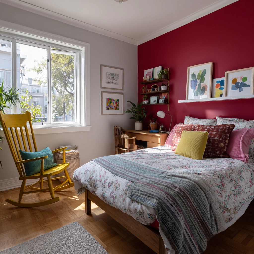 colorful eclectic bedroom 39