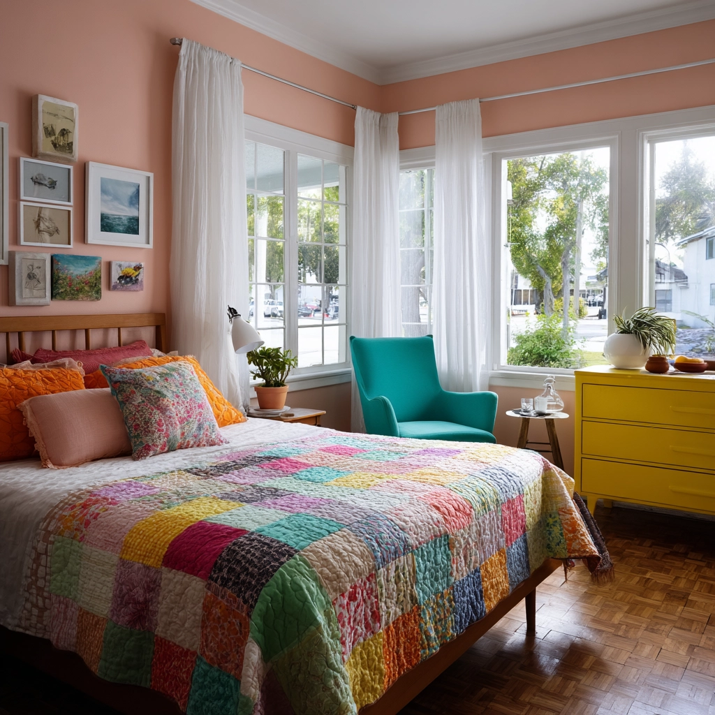 colorful eclectic bedroom 4