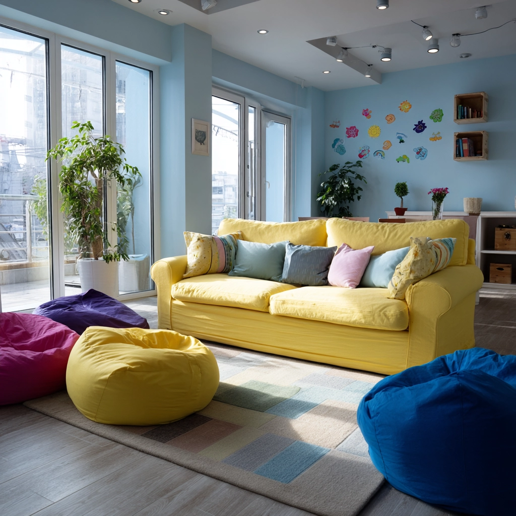 colorful living room ideas 43