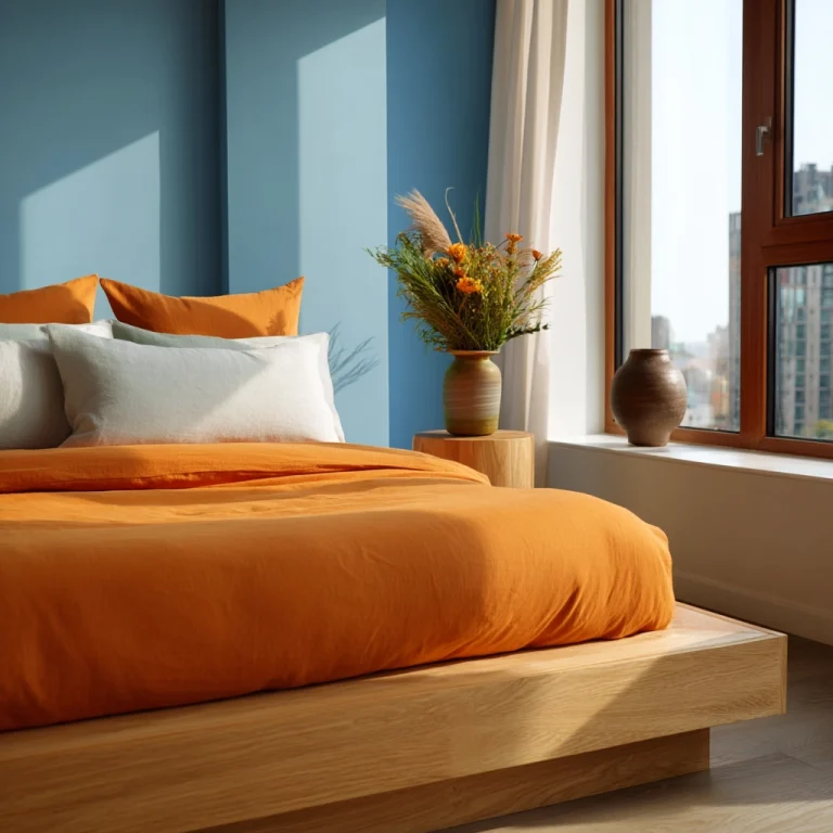 colorful minimalist bedroom 1