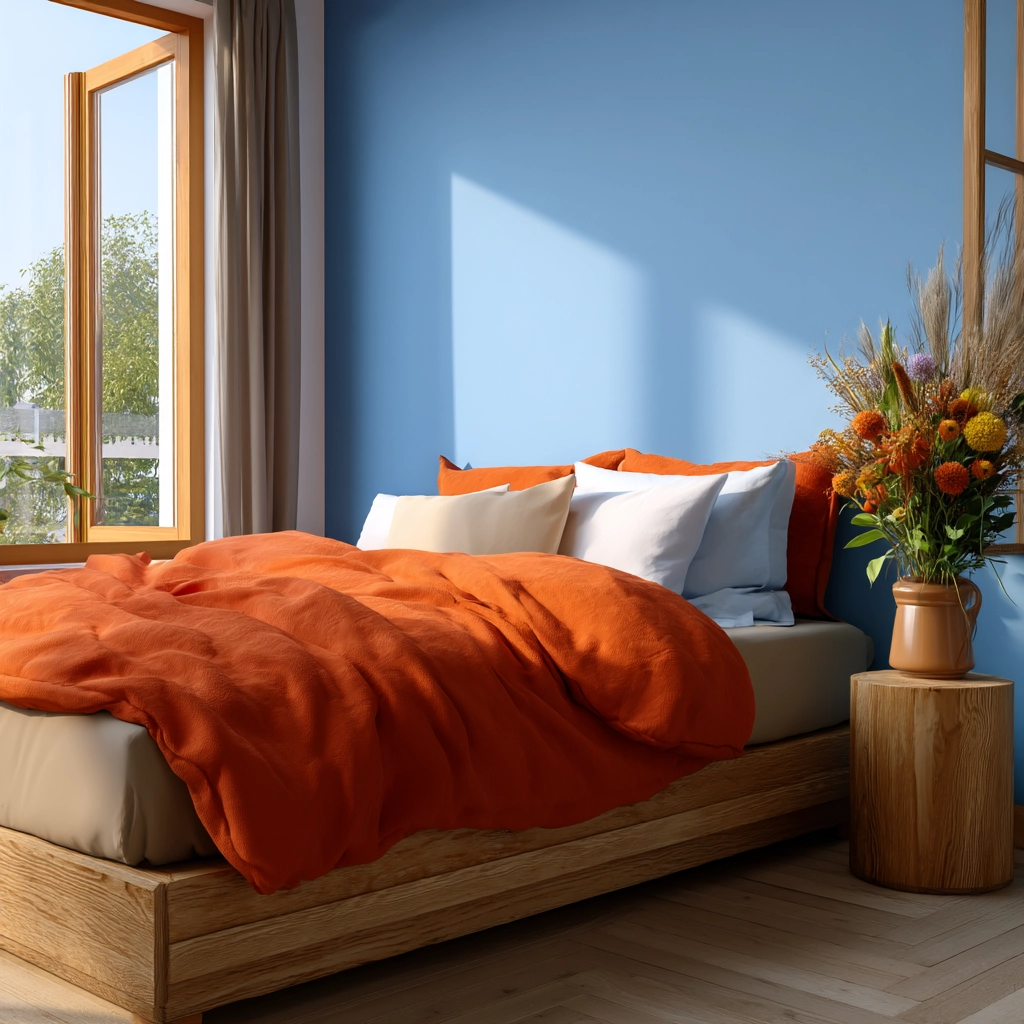 colorful minimalist bedroom 2