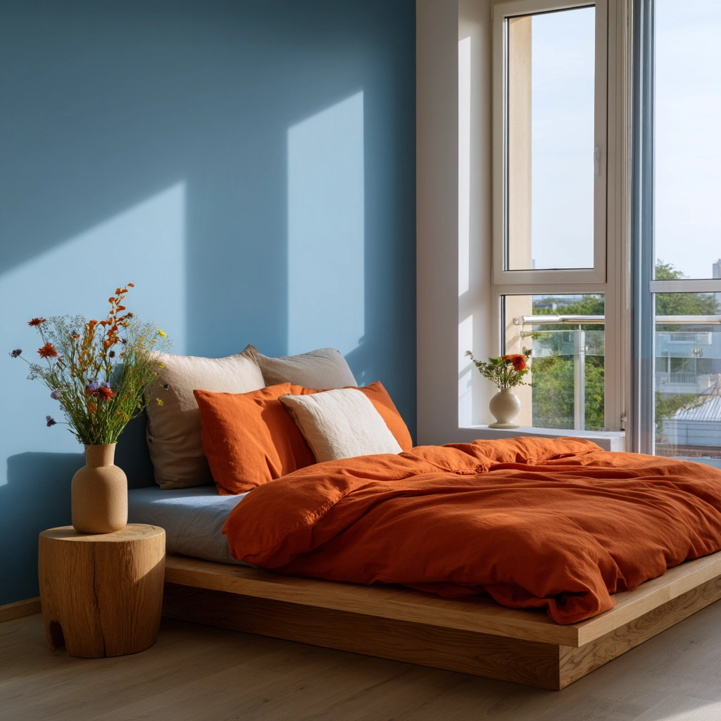 colorful minimalist bedroom 3