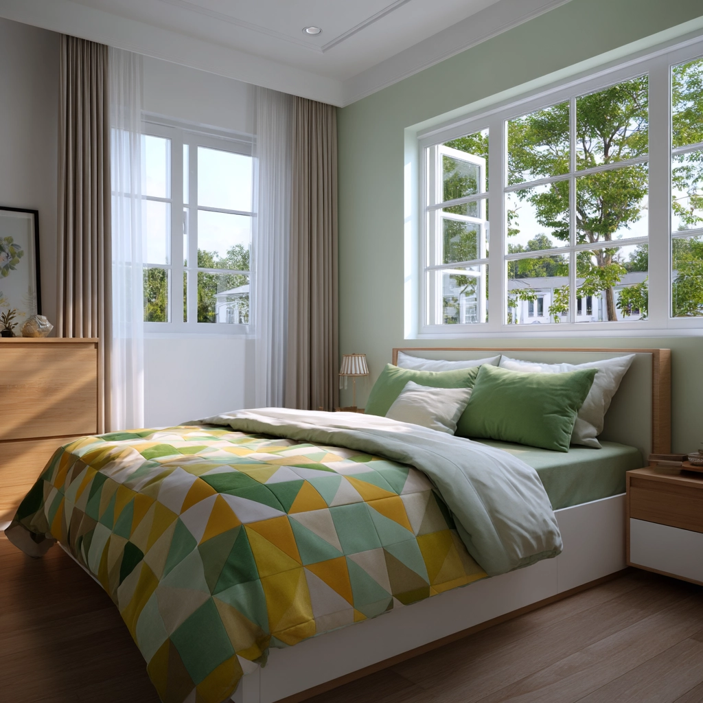 colorful minimalist bedroom 5