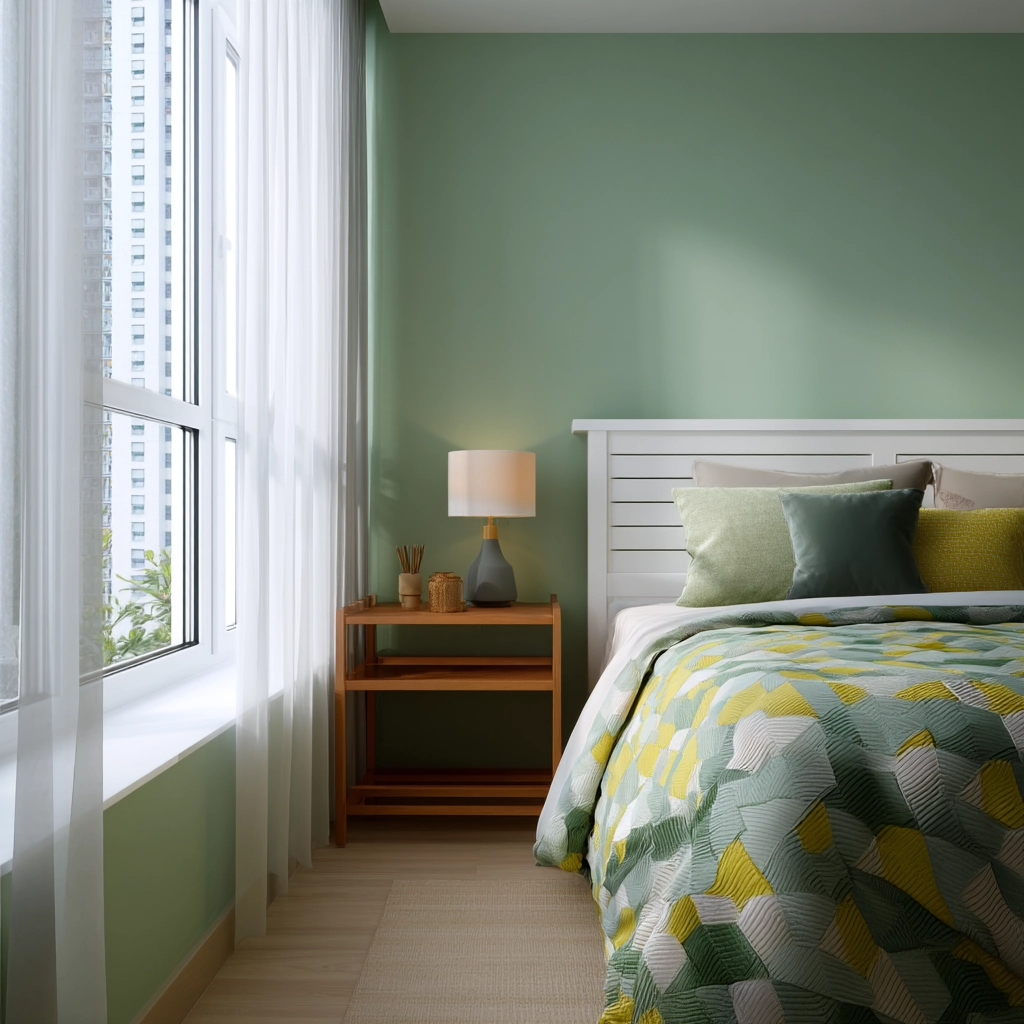 colorful minimalist bedroom 7