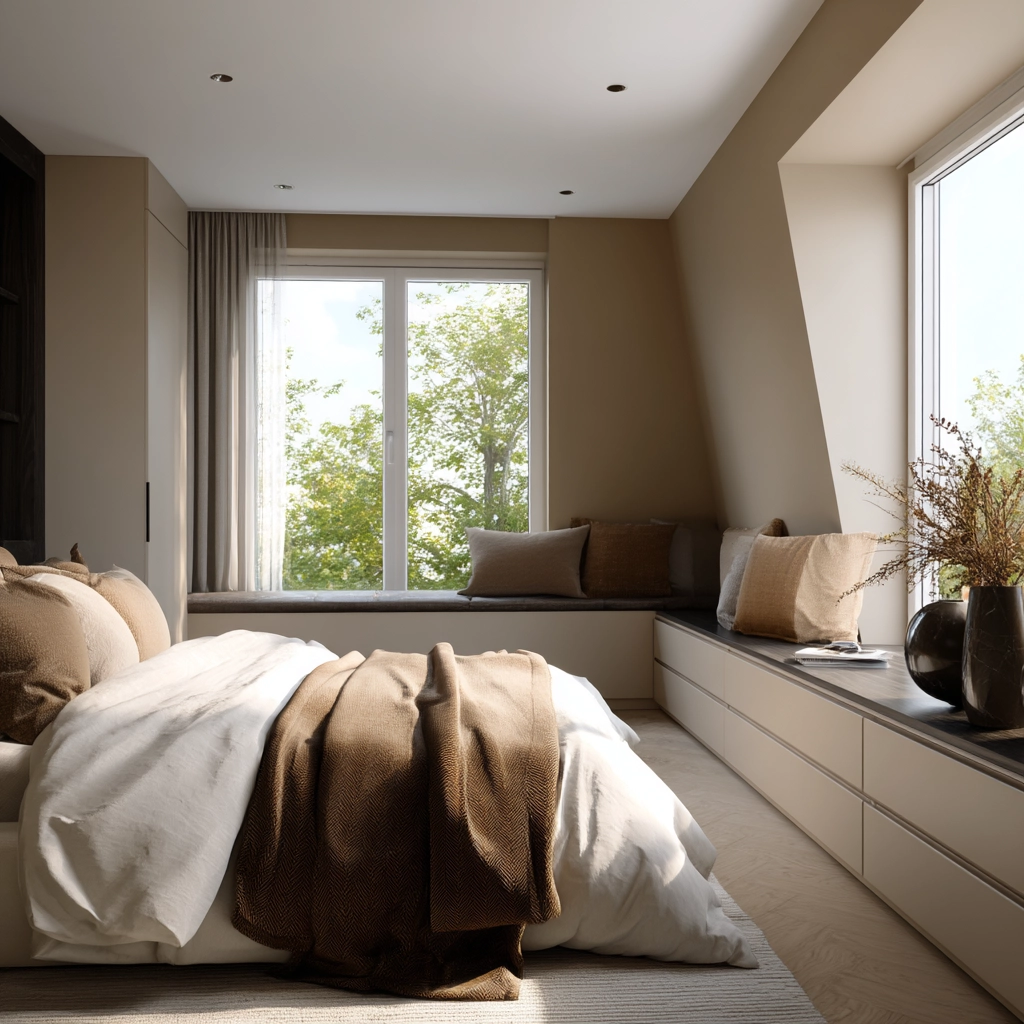 contemporary minimalist bedroom 44